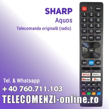 Telecomandă originală Sharp Aquos SHWRMC0140N, RF+IR