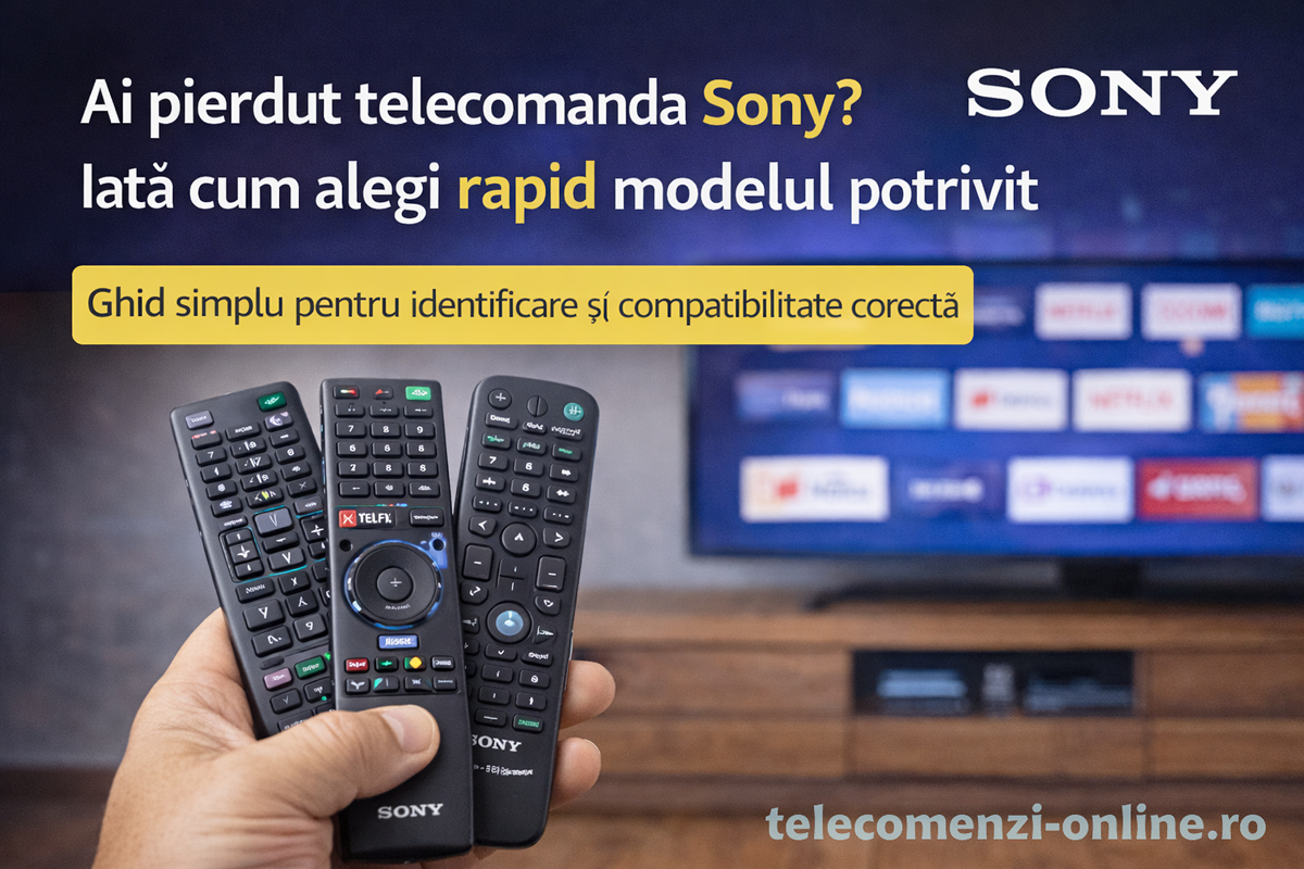 Ai pierdut telecomanda Sony? Iată cum alegi rapid modelul potrivit