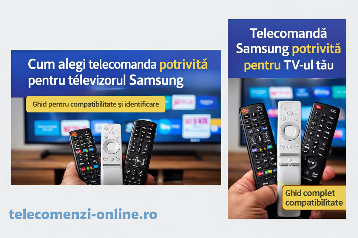 Cum alegi telecomanda potrivită pentru televizorul Samsung