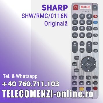 Telecomandă ORIGINALĂ SHARP RF (RADIO) SHW/RMC/0116N