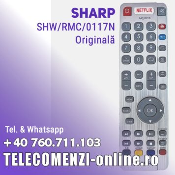 Telecomandă ORIGINALĂ SHARP RF (RADIO) SHW/RMC/0117N