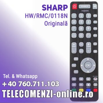 Telecomandă ORIGINALĂ SHARP RF (RADIO) SHW/RMC/0118N